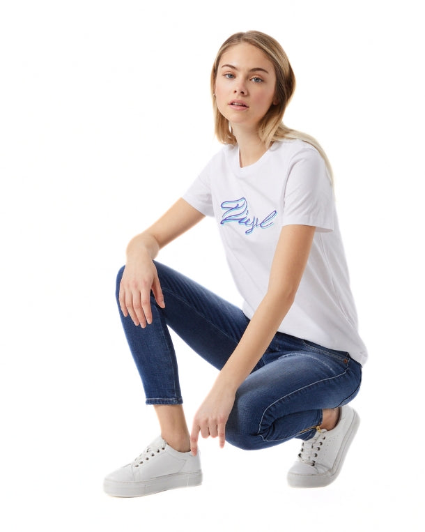 Women Print Logo T-Shirt