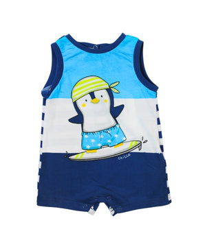 Baby Boys Penguin  Grahpics Overall