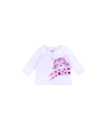 CHICCO Baby Girls Cat Graphics T-Shirt