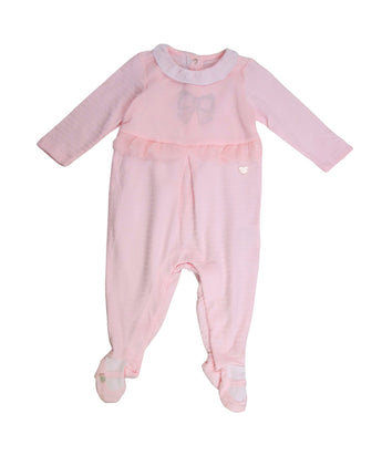 CHICCO Baby Girls Bow Graphics Overall