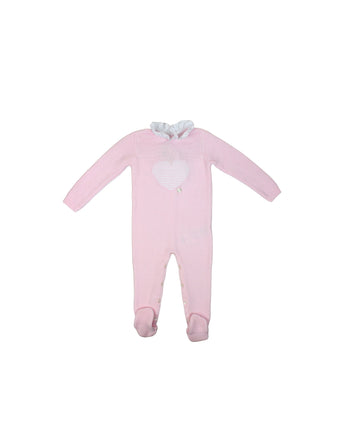 CHICCO Baby Girls Heart Graphics Overall