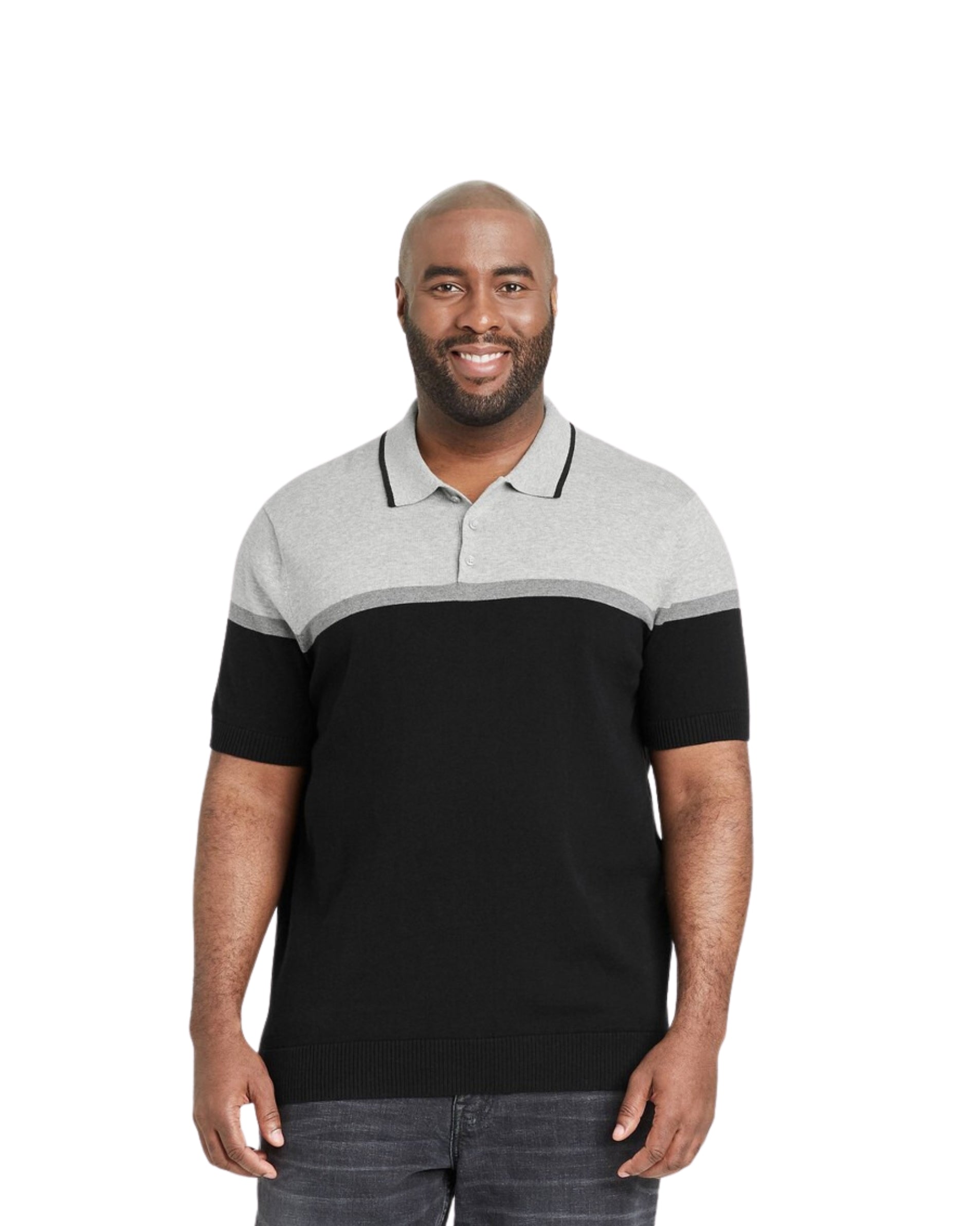 GOODIELLOW Men Soft Fleece Polo Shirt