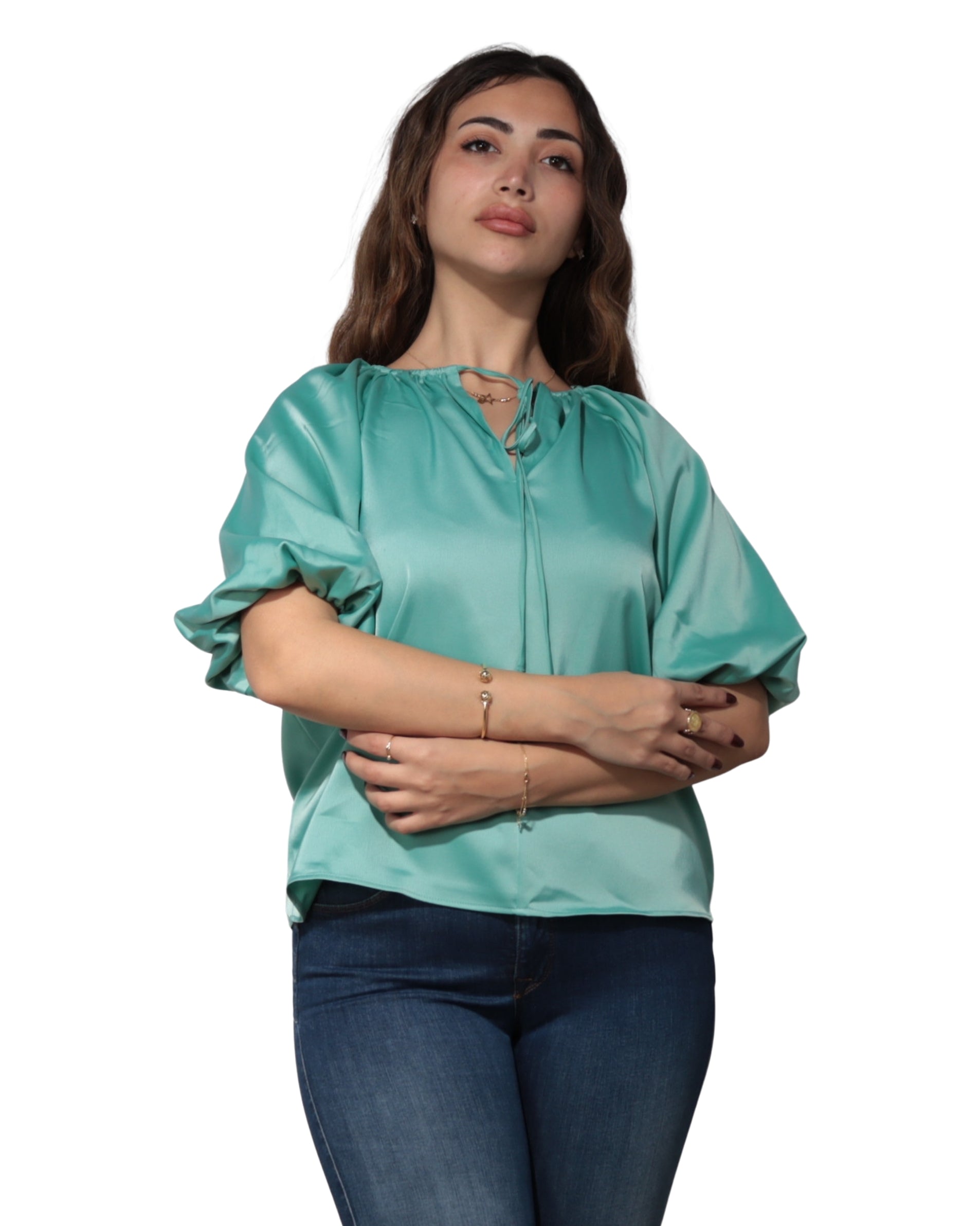 WORTHINGTON Women Satin Blouse