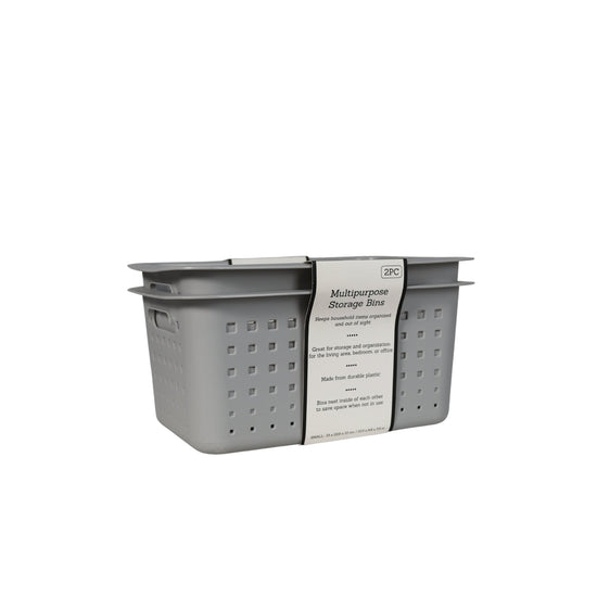 2 Pcs Storage Bins