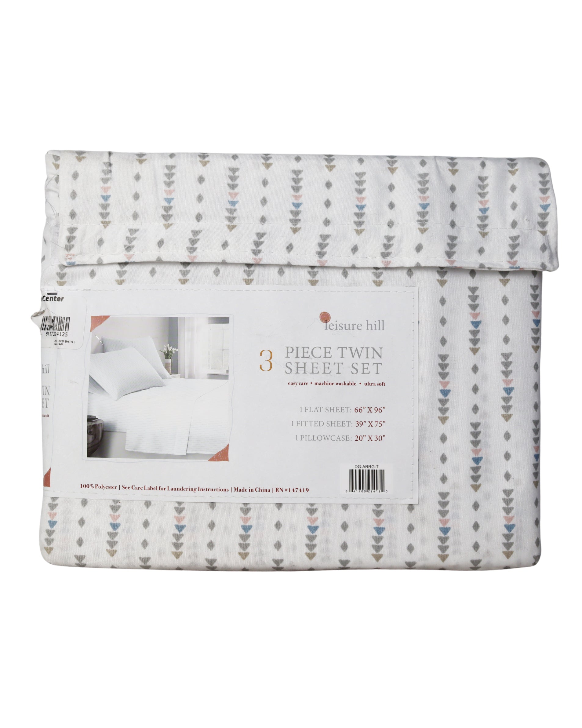 LEISURE HILL 2 Pcs Twin Sheet Set