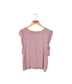 Girls Ruffle Sleeve T-Shirt