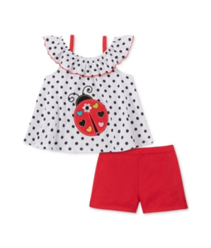 Baby Ladybug Top & Shorts Set