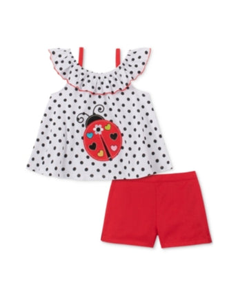 Baby Ladybug Top & Shorts Set