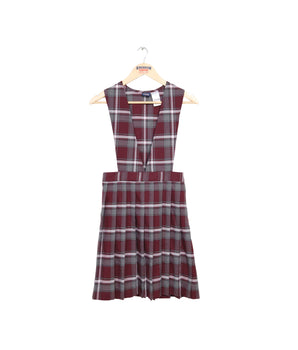 Girls Plaid V Neck�Dress