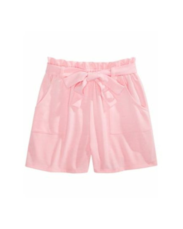 Girls Striped Tie Waist Short