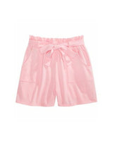 Girls Striped Tie Waist Short