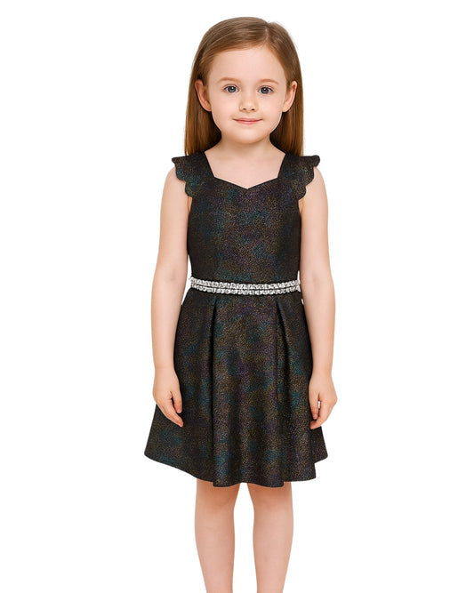 Girls Metallic Dress