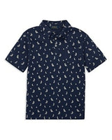 Boys Sail Boat Printed Polo Shirt 