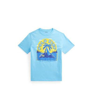 Boys Playfull Polo Surf Logo Printed T-Shirt   