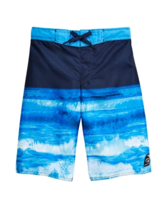 Boys Allover Printed Swim Shorts