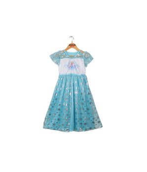 Girls Frozen Printed Dress