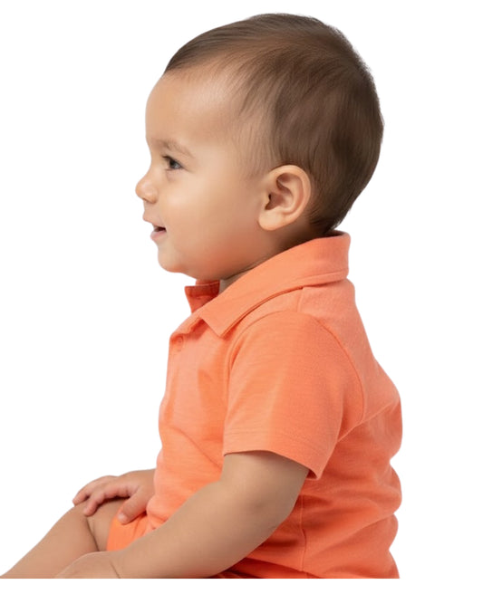 FIRST IMPRESSIONS Baby Short Sleeve Polo Shirt