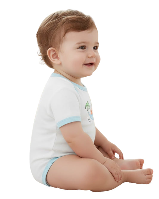 FIRST IMPRESSIONS Baby Boys Printed Overall