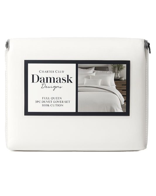 CHARTER CLUB Damask Design Duvet Cover Set