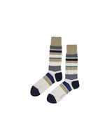 CK CALVIN KLEIN Men 1 Pair Stripe Socks