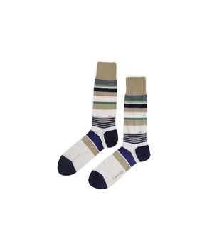 CK CALVIN KLEIN Men 1 Pair Stripe Socks