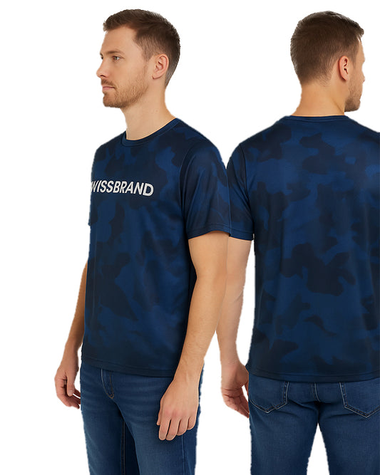 SWISSBRAND Men Center Logo Sport T-Shirt